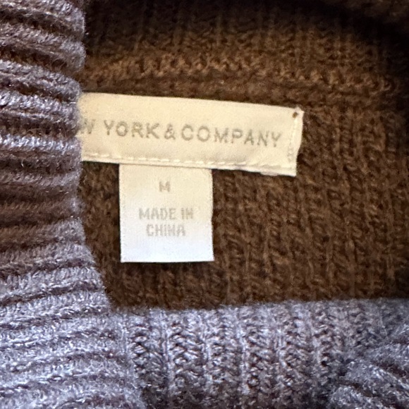 New York & Company Brown Turtleneck Sweater - Picture 11 of 15